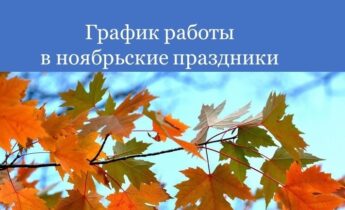 Режим работы в ноябрьские праздники